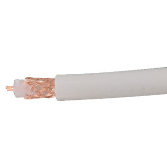 1852 VHF kabel RG213 10mm hvid, 100m