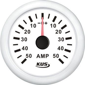 KUS amperemeter hvid 50Amp shunt