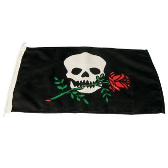 1852 Humr-flag pirat/rose, 30x45cm