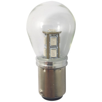 1852 LED lantern pre BAY15D 25x48mm 10-36Vdc rd, 2 stk