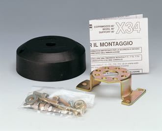 Ultraflex monteringsflange X34 sort, 90