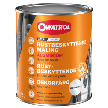 Owatrol rustbeskyttende maling Aluminium, 2.5L