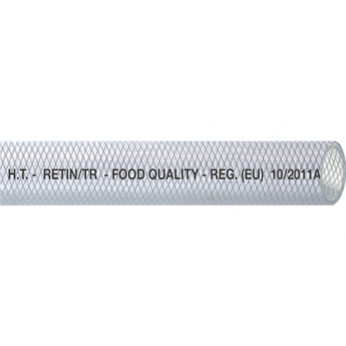 Klar PVC slange m/krydsvv, Food quality 6mm